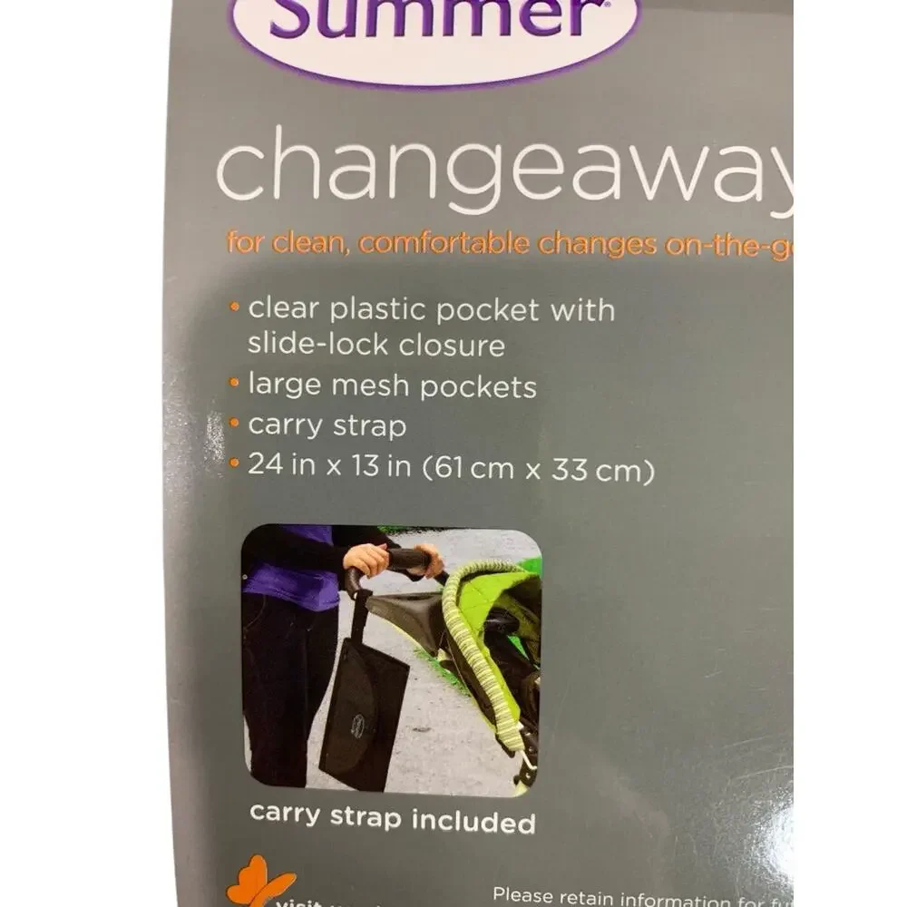 Summer Changeaway Portable Changing Pad Birth & Up 24 x 13‎ Inches New